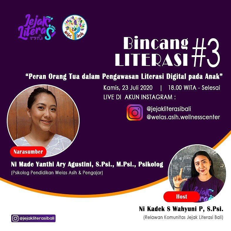podiumnews.com-JLB Gelar Diskusi Daring Peran Orang Tua dalam Pengawasan Literasi Digital pada Anak